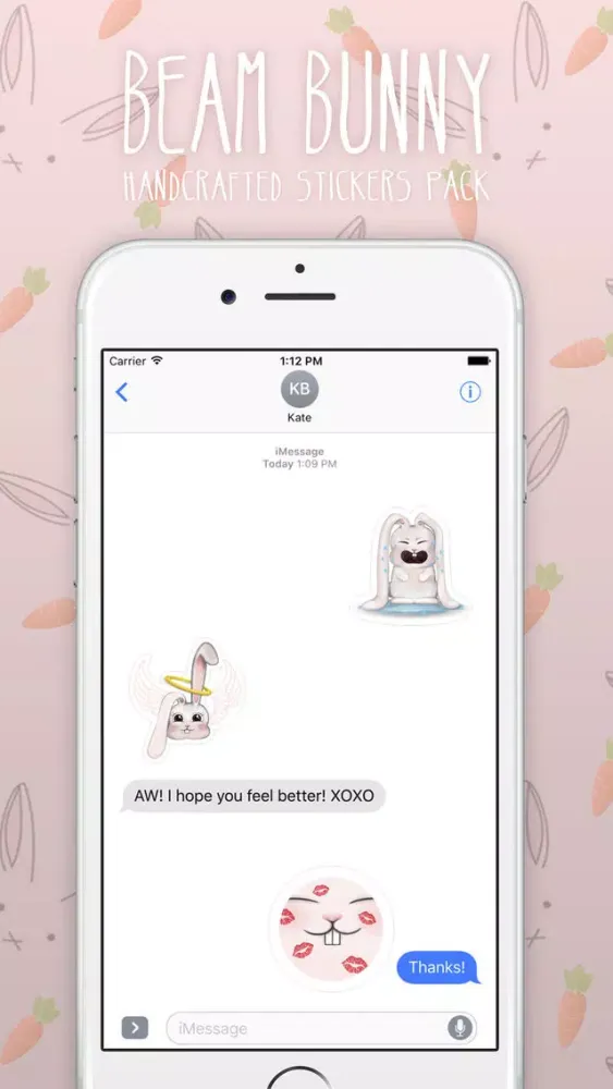 Capturas de pantalla de Funny Bunny - Handcrafted Stickers