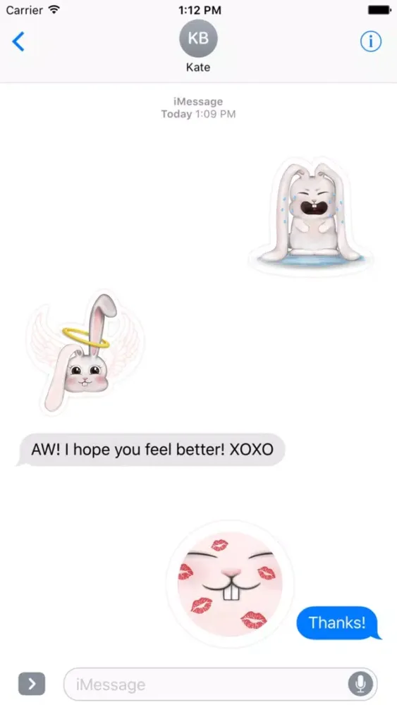 Capturas de pantalla de Funny Bunny - Handcrafted Stickers