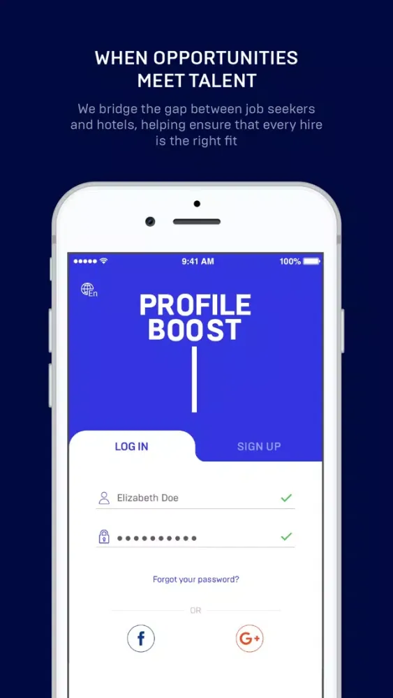 Captures d'écran de Boost Profile