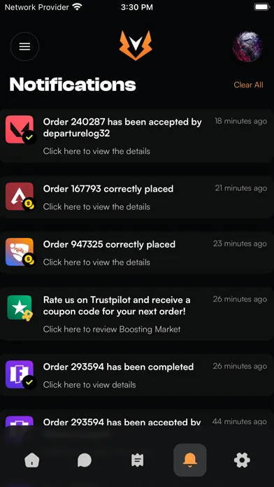 Capturas de pantalla de Boosting Market