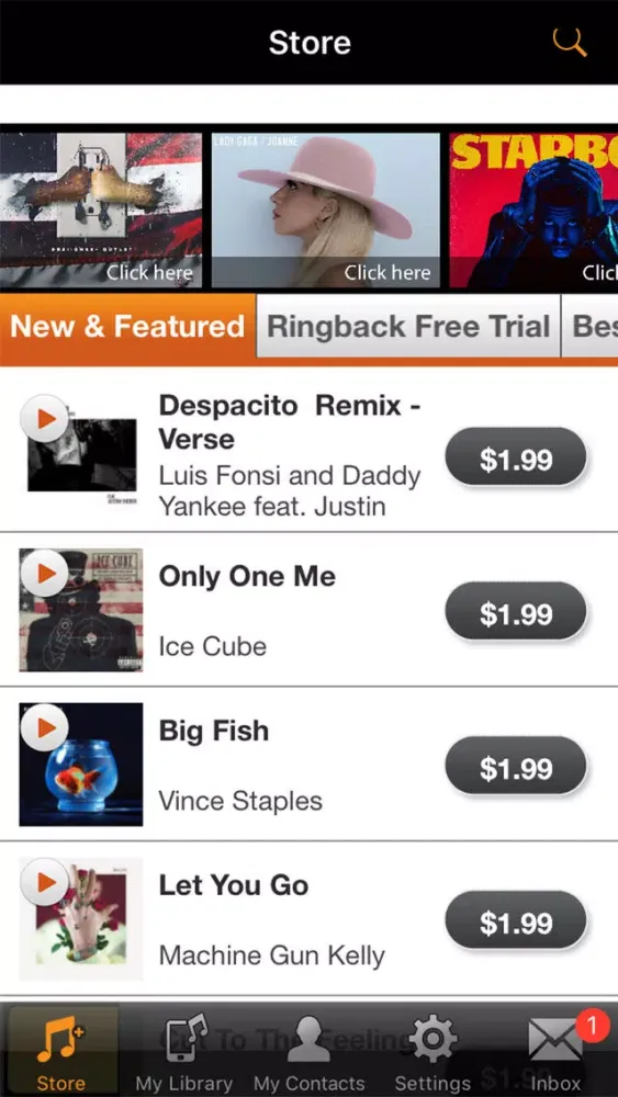 Boost Mobile Ringback Tone Store Screenshots