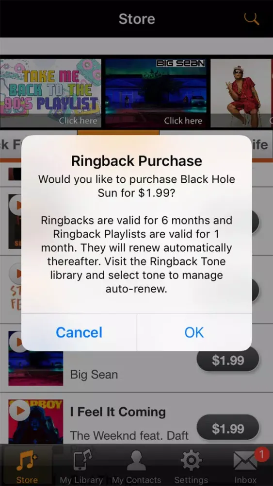 Boost Mobile Ringback Tone Store Screenshots
