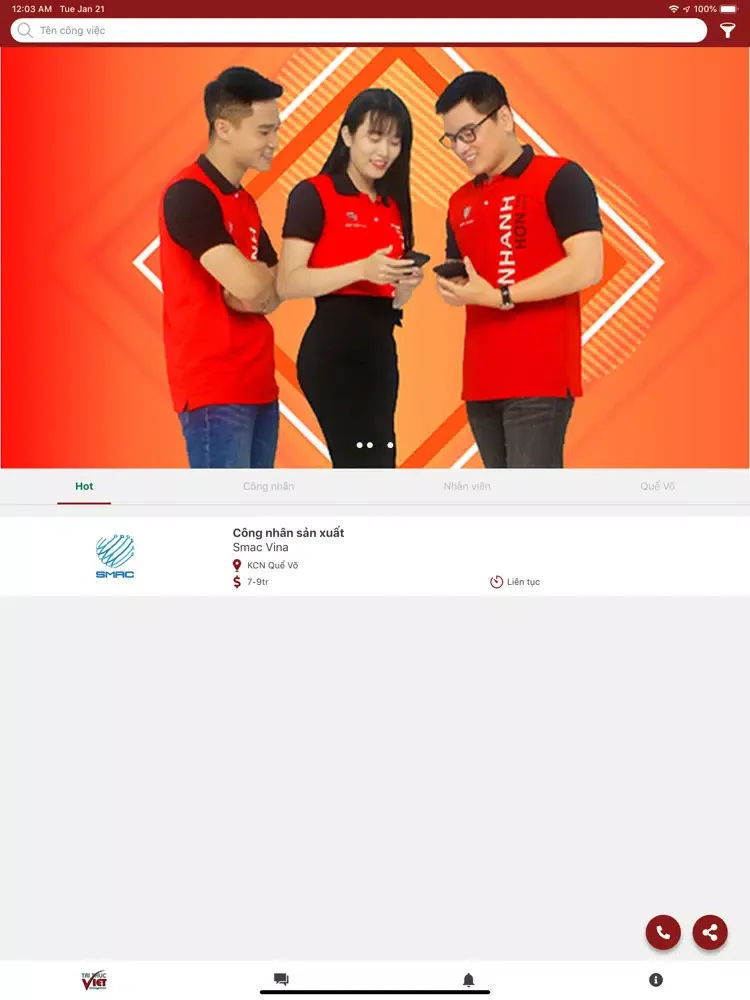 Việc làm Bắc Ninh iPad Screenshots