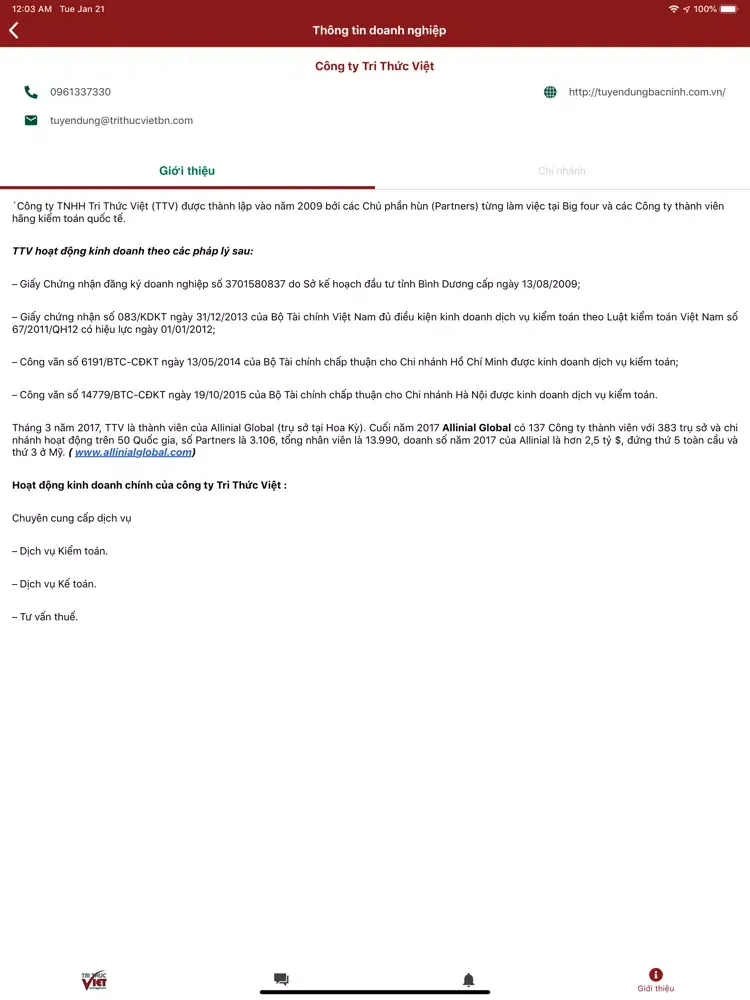 Việc làm Bắc Ninh iPad Screenshots