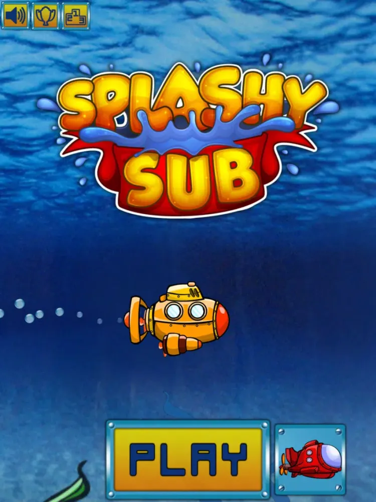 Splashy Sub - Underwater Game iPad 应用截图