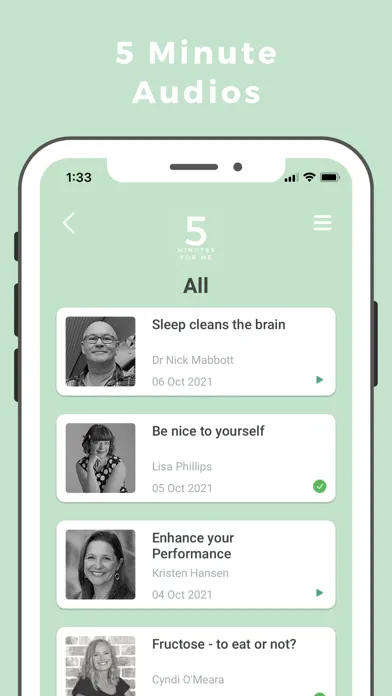 5 Minutes for Me: Mindset App Ekran Görüntüleri