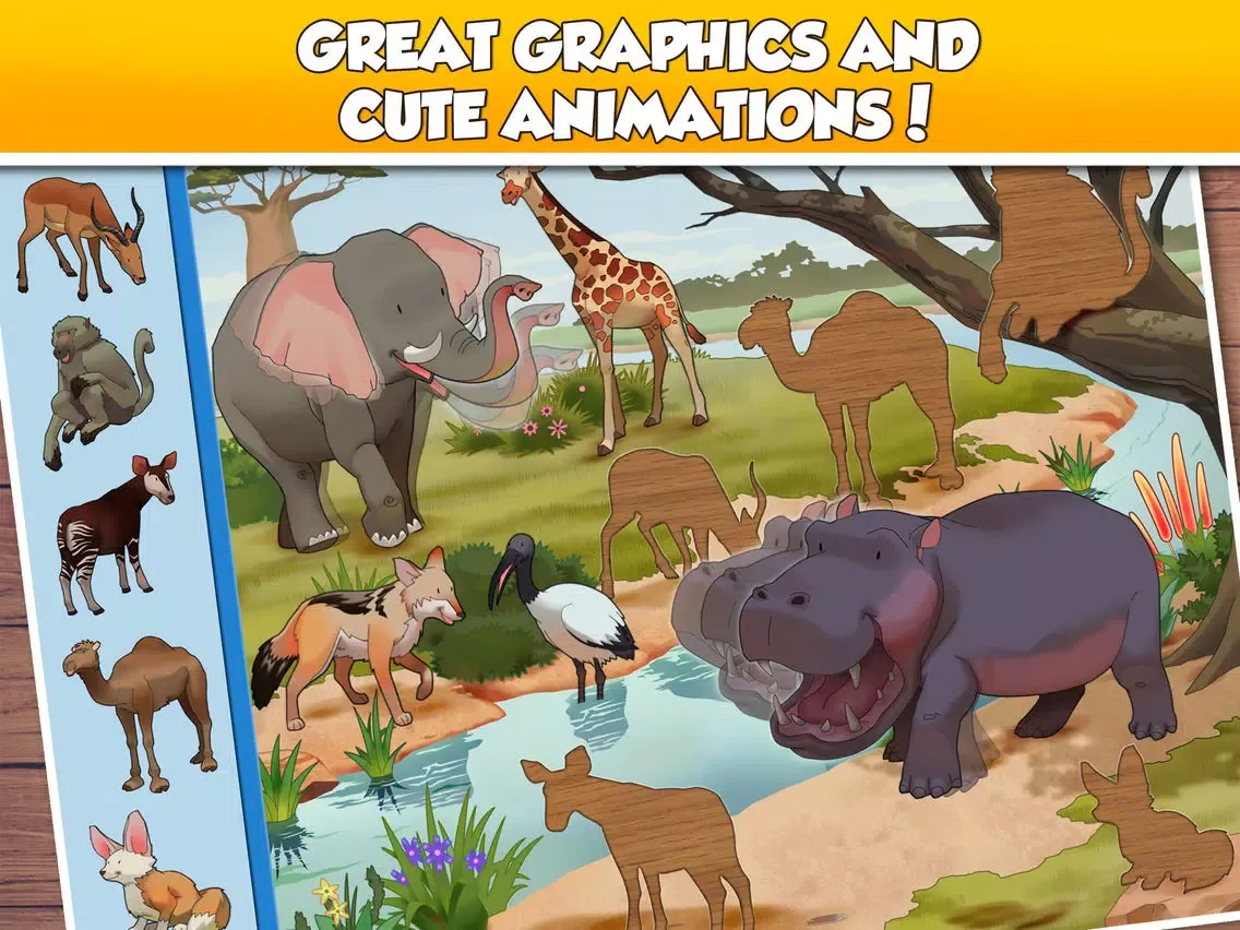 Ảnh chụp màn hình của Fun Puzzle: World Animals-Full iPad 