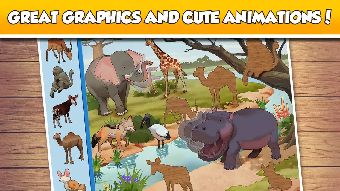 Ảnh chụp màn hình của Fun Puzzle: World Animals-Full