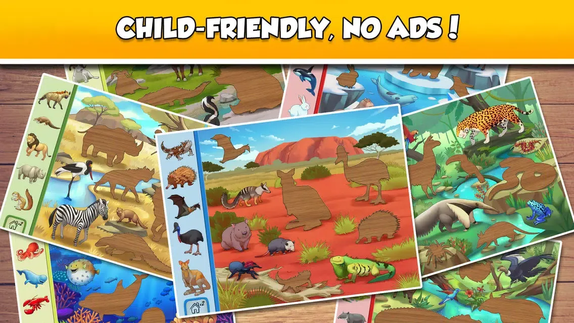 Ảnh chụp màn hình của Fun Puzzle: World Animals-Full