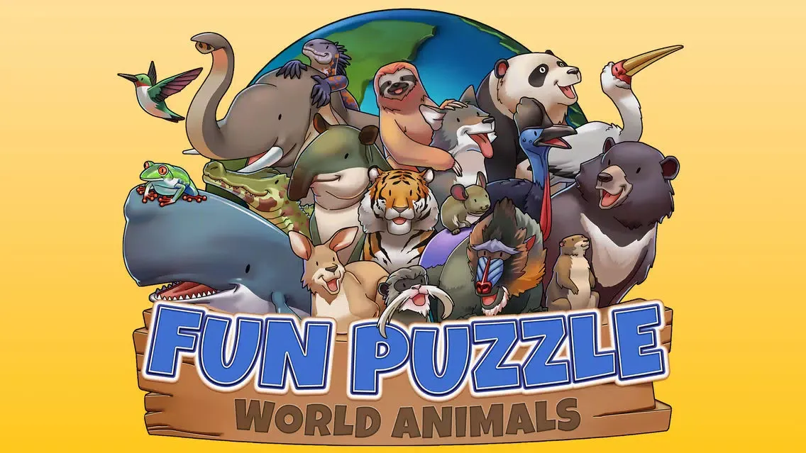 Ảnh chụp màn hình của Fun Puzzle: World Animals-Full