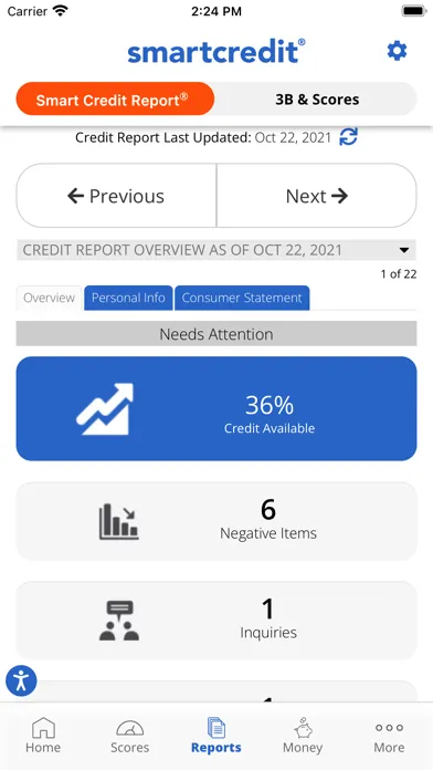 SmartCredit® Screenshots