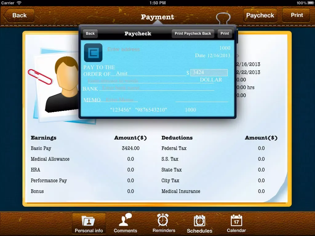 Capturas de tela do Contractor Organizer for Business Lite iPad 