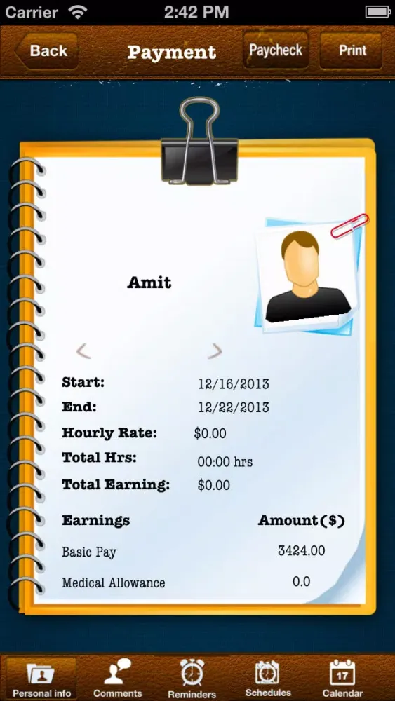 Capturas de tela do Contractor Organizer for Business Lite