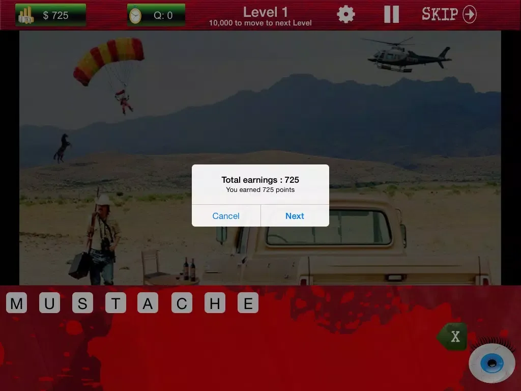 Tangkapan skrin Blink4 Crime Scene iPad 