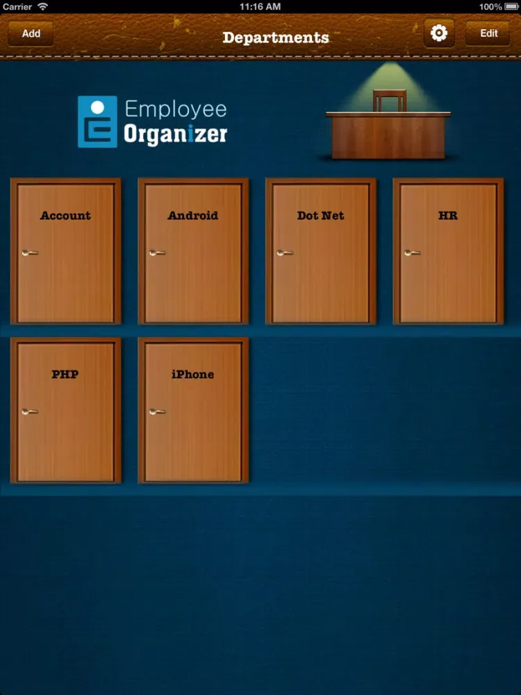 Employee Organizer for Business Lite iPad 应用截图