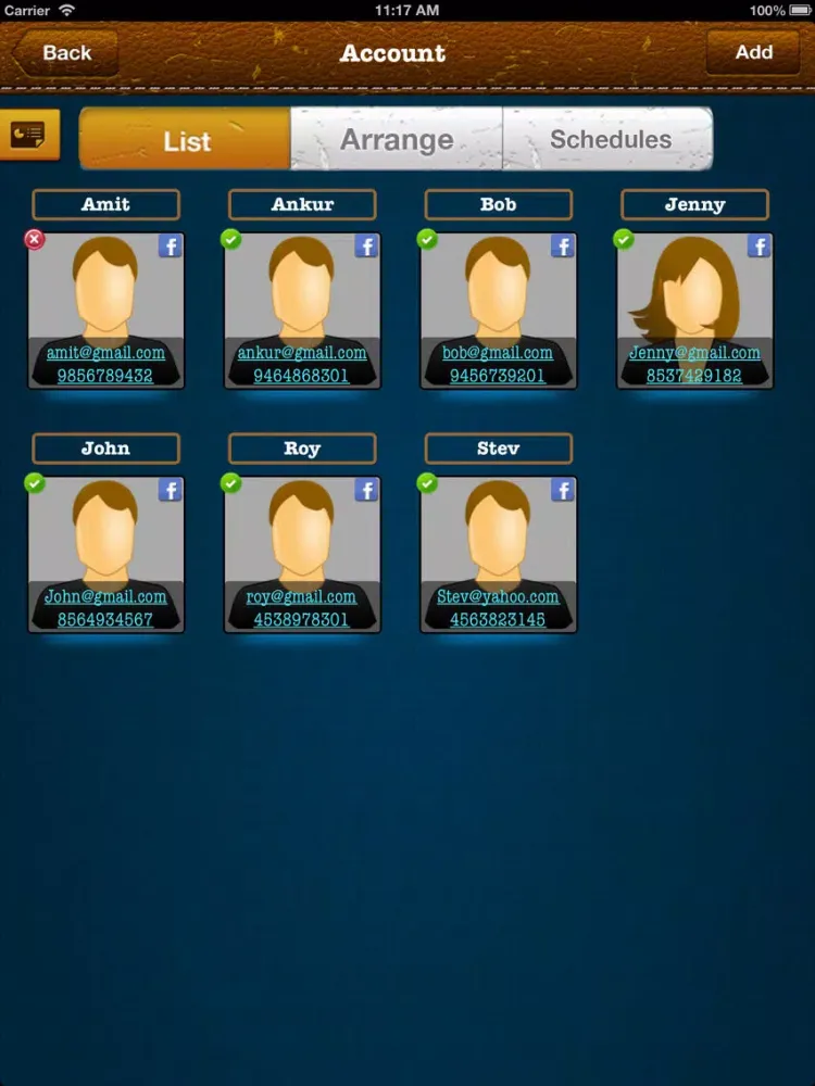 Employee Organizer for Business Lite iPad 应用截图
