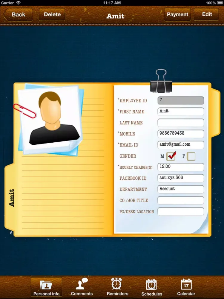 Employee Organizer for Business Lite iPad 应用截图