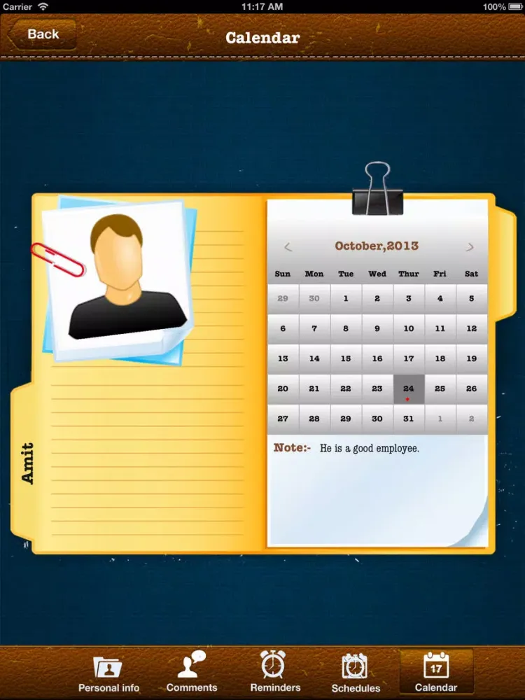 Employee Organizer for Business Lite iPad 应用截图