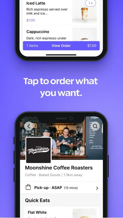 Tangkapan skrin Bopple: Order local takeaway