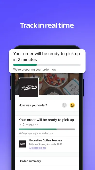 Tangkapan skrin Bopple: Order local takeaway