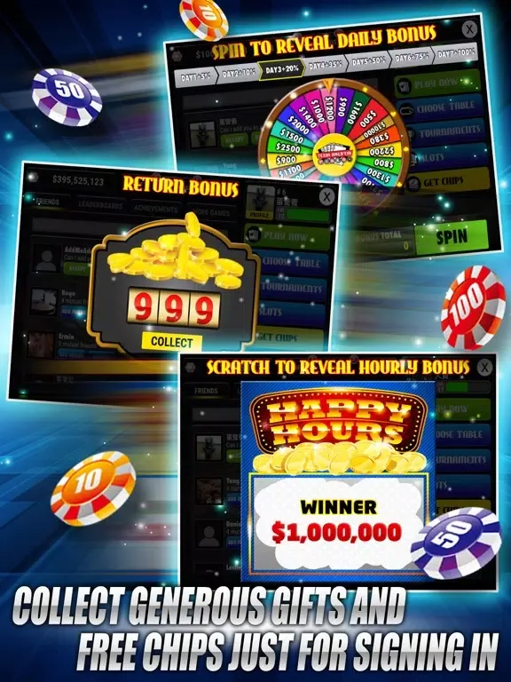 Скриншоты Boqu Texas Hold'em Poker - Free Live Vegas Casino iPad 