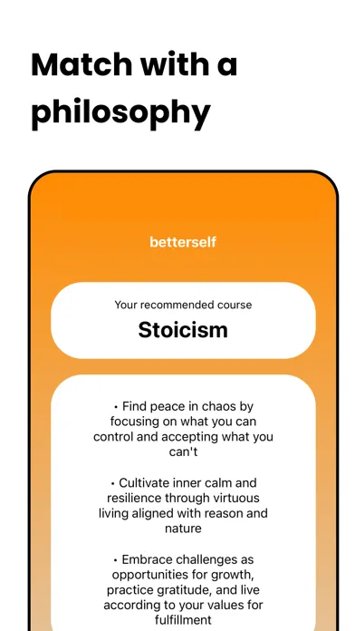 Capturas de tela do Betterself: Daily Philosophy