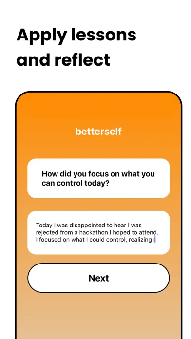 Capturas de tela do Betterself: Daily Philosophy