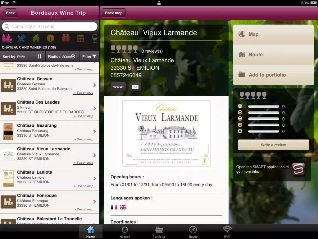 تصاویر Bordeaux Wine Trip iPad 