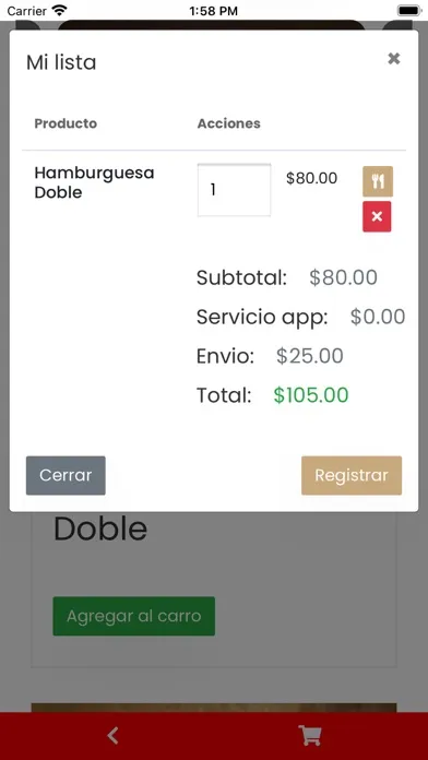 Order Food 스크린샷