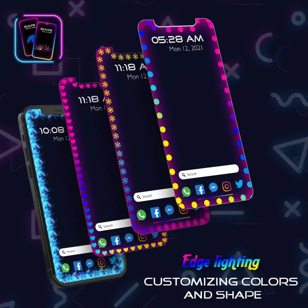 Capturas de pantalla de Edge lighting