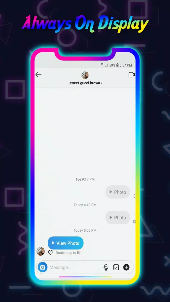 Capturas de pantalla de Edge lighting