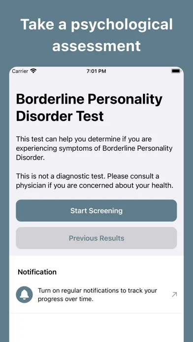 Borderline Personality D. Test应用截图