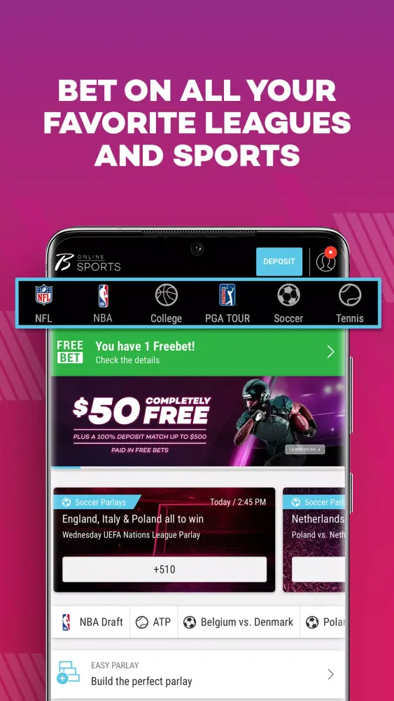 Borgata - Online NJ Sportsbook Screenshots