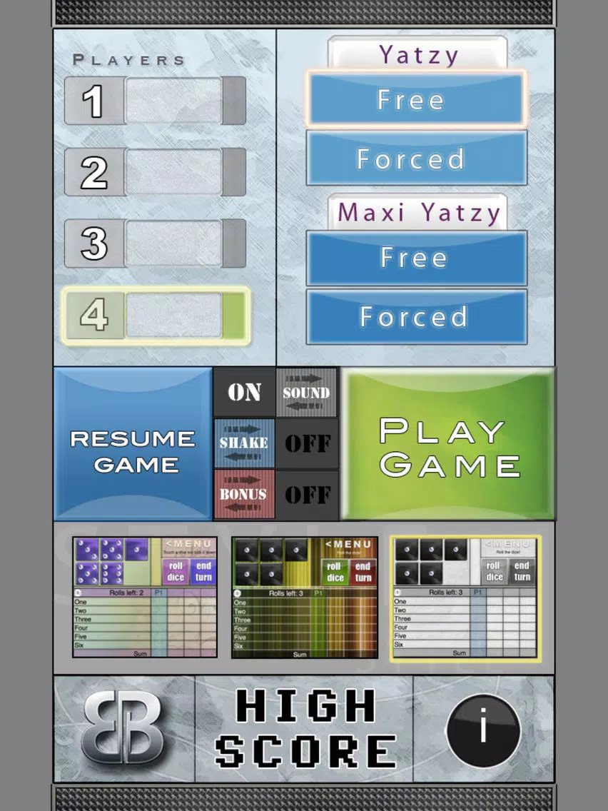 BB Yatzy iPad 應用截圖