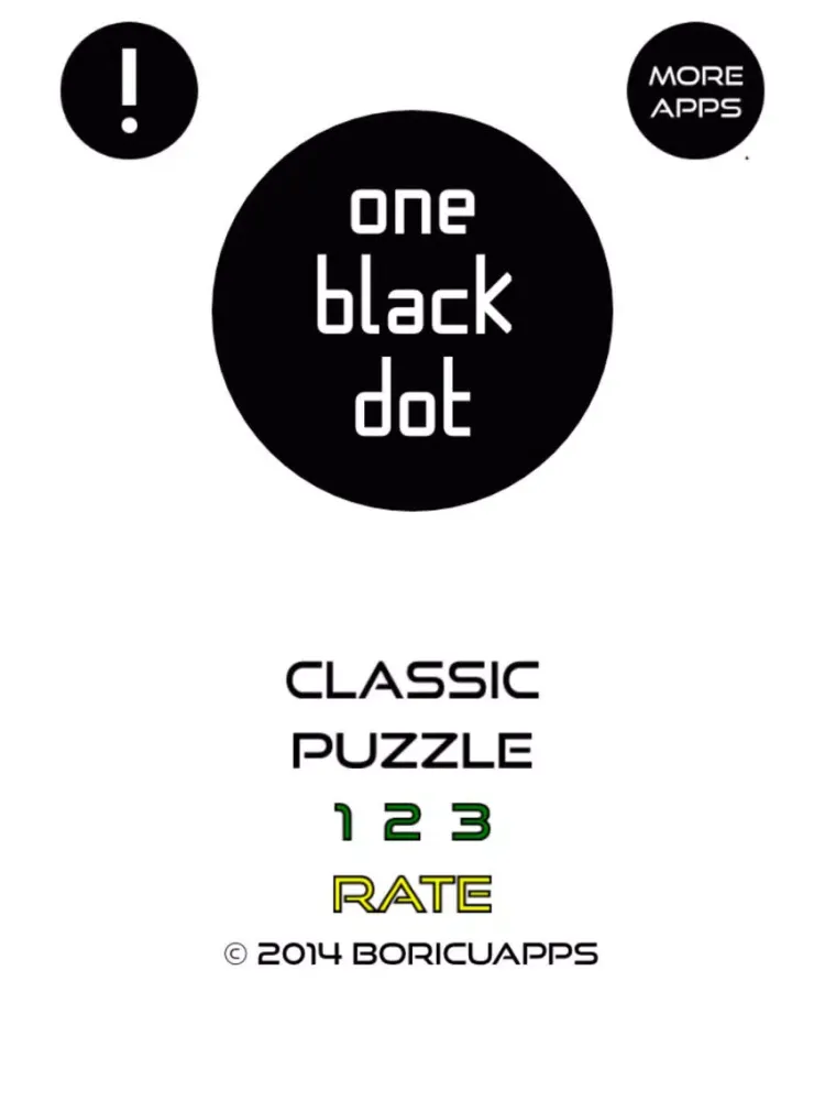 One Black Dot iPad 应用截图