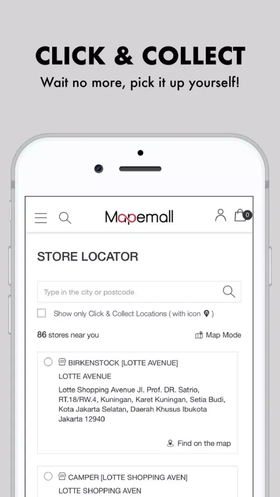 ภาพหน้าจอของ Mapemall