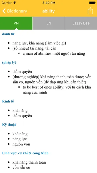 Tangkapan skrin Lazzy Bee