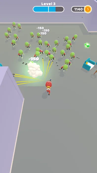 Tangkapan skrin Guy vs. Zombies