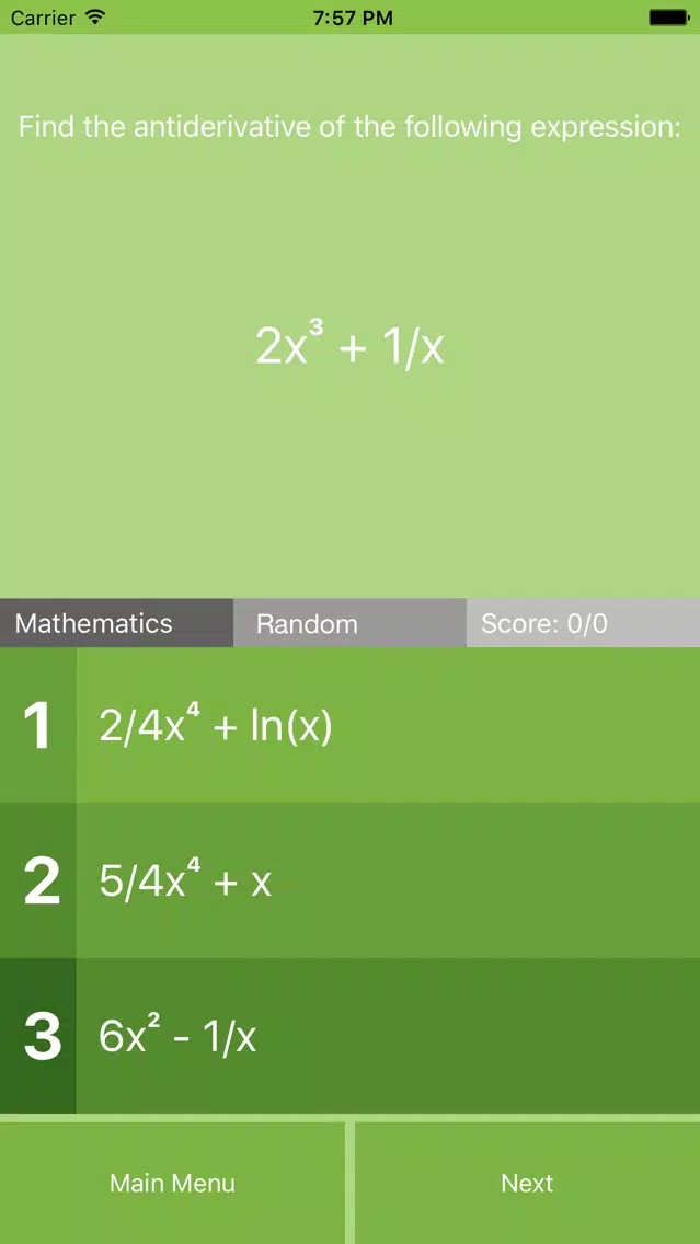 Capturas de pantalla de High School Math Quiz LITE