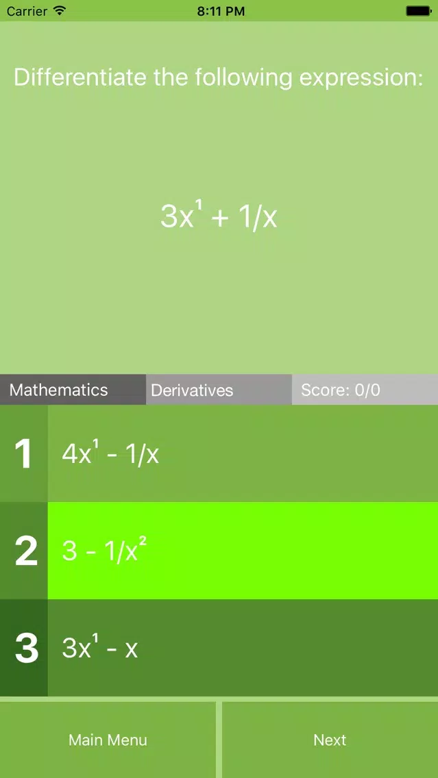 Capturas de pantalla de High School Math Quiz LITE