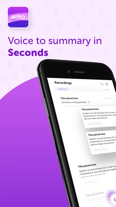 Auro: Transcribe Voice Memo 스크린샷