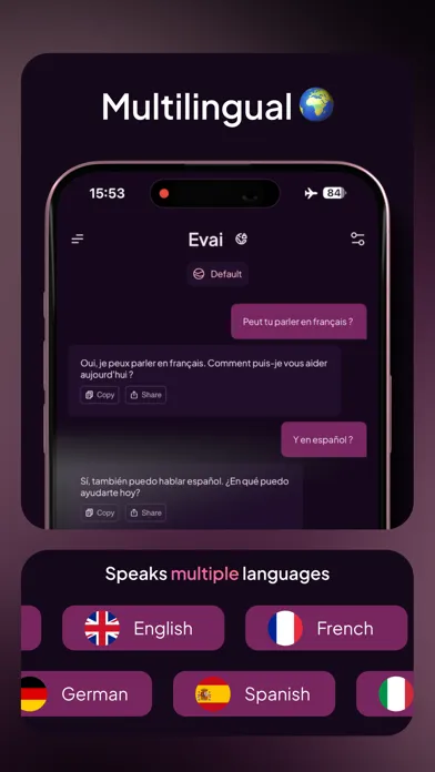 Evai: AI Private Smart Chatbot سکرین شاٹس