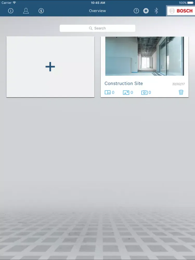 Bosch MeasureOn Gen. 1 iPad  Screenshots
