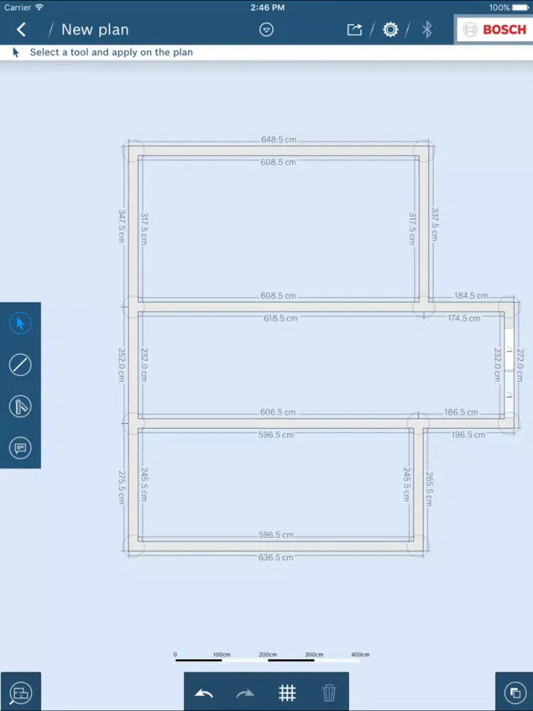 Bosch MeasureOn Gen. 1 iPad  Screenshots