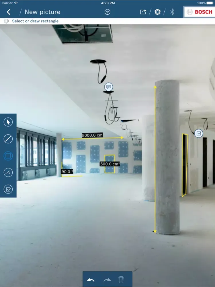 Bosch MeasureOn Gen. 1 iPad  Screenshots