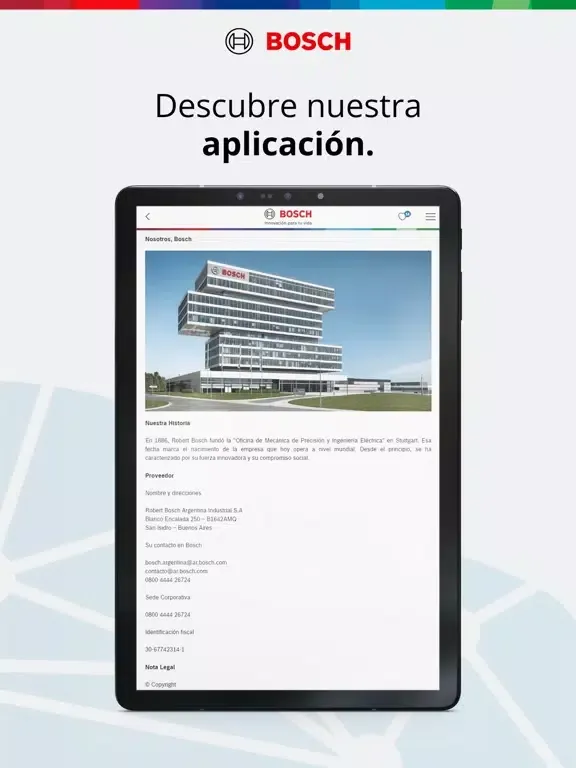 Zrzuty ekranu Catalogo Bosch Latinoamerica iPad 