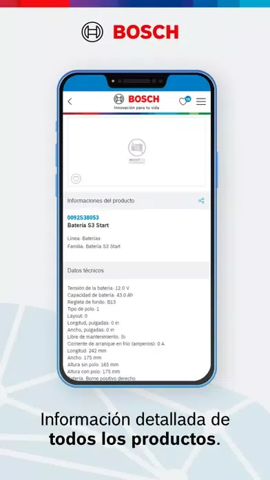 Zrzuty ekranu Catalogo Bosch Latinoamerica
