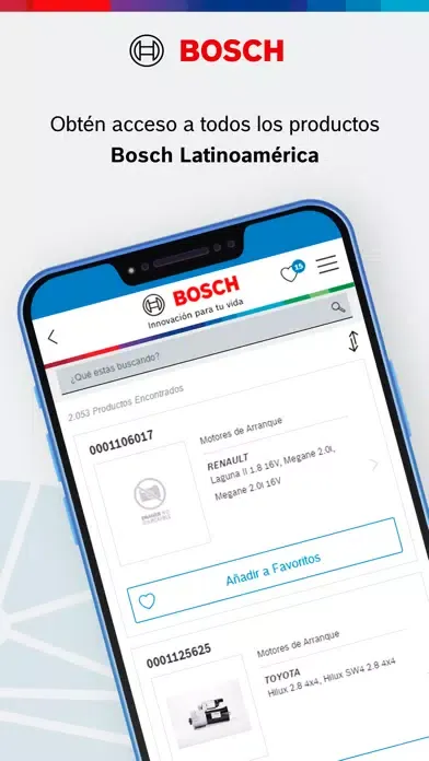 Zrzuty ekranu Catalogo Bosch Latinoamerica
