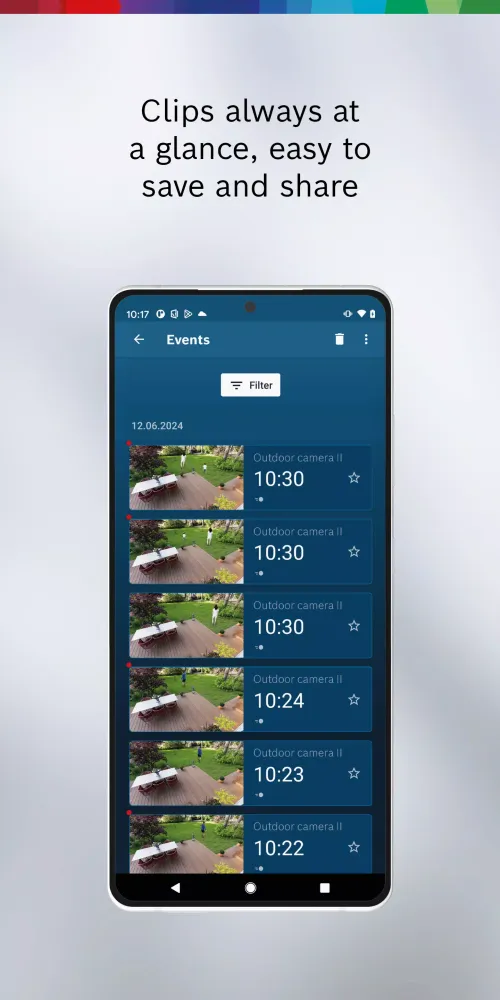 Screenshot di Bosch Smart Camera