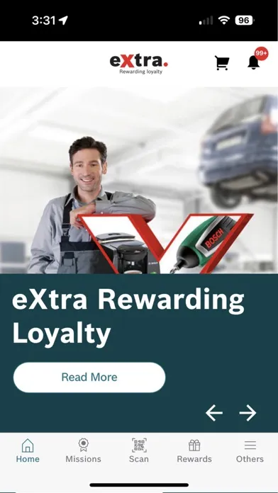 Captures d'écran de eXtra Rewarding Loyalty - AMS